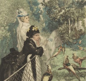 V zoologické zahradě, ca. 1873. od Felix Bracquemond