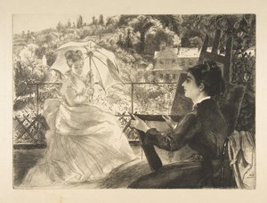 La Terrasse de la VIlla Brancas, 1876.