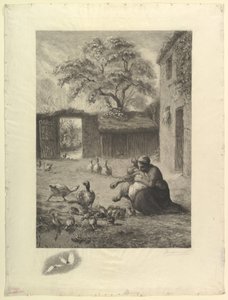 Jaro, po pastelu od Milleta, 1888. od Felix Bracquemond