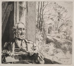 Meyer-Heine, c. 1872. od Felix Bracquemond