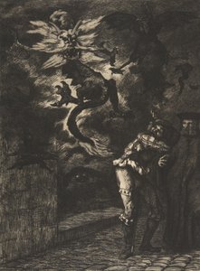 Panurge opouští Raminagrobis, 1854-55. od Felix Bracquemond