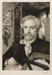 Portrét Edmonda de Goncourt od Felix Bracquemond