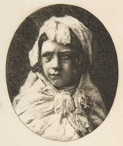 Portrét Henri Houssaye, jako dítě, 1855-60. od Felix Bracquemond