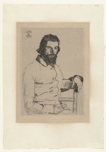 Portrét umělce Charlese Méryona od Felix Bracquemond