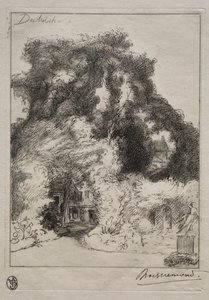The Garden of the Inn at Dulwich, c. 1870. od Felix Bracquemond