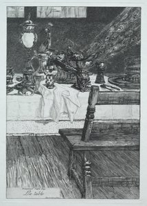Stůl podle H. Leyse od Felix Bracquemond