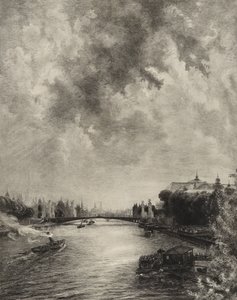 Bez názvu (Výhled na Seinu) od Felix Bracquemond