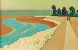 hráz Honfleur od Felix Edouard Vallotton