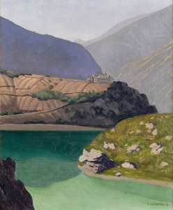 Jezero Geronde, Sierre, 1919 od Felix Edouard Vallotton