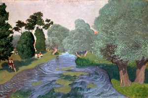 Krajina v Normandii, Arques-la-Bataille, 1903. od Felix Edouard Vallotton