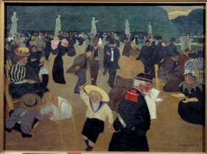 Obraz Le jardin du Luxembourg od Felixe Vallottona (1865-1925) od Felix Edouard Vallotton
