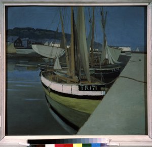 "Přístav"" (Přístav) Obraz Felixe Edouarda Vallottona (1865-1925) 1901 (nabis) Moskva. Puškinovo muzeum výtvarných umění od Felix Edouard Vallotton