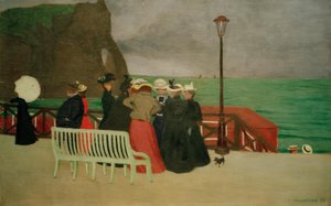 Desky v Etretatu od Felix Edouard Vallotton