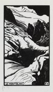 Mont Blanc, 1892 od Felix Edouard Vallotton