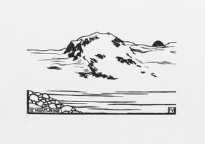 Monte Rosa, 1892 od Felix Edouard Vallotton