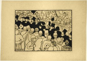 Průchod ulicemi v jediném souboru od Felix Edouard Vallotton