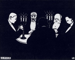 Poker, 1896 od Felix Edouard Vallotton