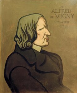 Portrét Vigny, dekorativní malba od Felix Edouard Vallotton