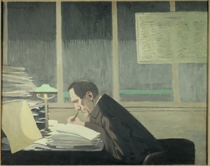 Portrét Felixe Feneona (1861-1944), uměleckého kritika, novináře a ředitele časopisu La revue blanche”” Malba Felixe Vallottona (1865-1925) (ec.suiss) od Felix Edouard Vallotton