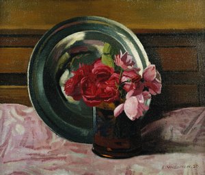 Zátiší s růžemi; Příroda Morte aux Roses, 1920 od Felix Edouard Vallotton
