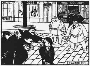 Anarchista, 1892 od Felix Edouard Vallotton