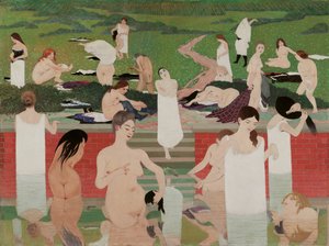 The Bath: Summer Evening The Bath at Summer Evening, 1892-1893 od Felix Edouard Vallotton