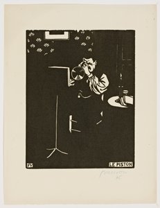 Kornet ze série "Hudební nástroje", 1896-97 od Felix Edouard Vallotton
