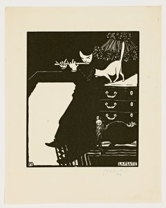 Flétna, ze série "Hudební nástroje", 1896-97 od Felix Edouard Vallotton