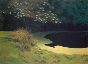 Rybník od Felix Edouard Vallotton