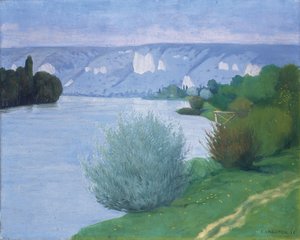 Seina poblíž Les Andelys, 1916 od Felix Edouard Vallotton