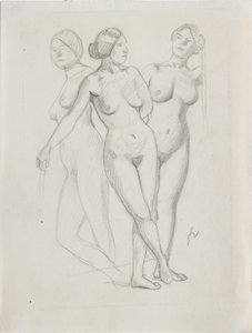 Tři Grácie, studujte od Felix Edouard Vallotton