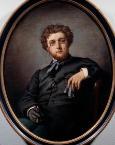 Portrét George Bizeta (1838-1875), francouzského skladatele. Obraz Felix Henri Giacomotti (1828-1909). Paříž, Musee Carnavalet. od Felix Henri Giacomotti