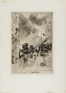Molo v Anglii od Felix Hilaire Buhot