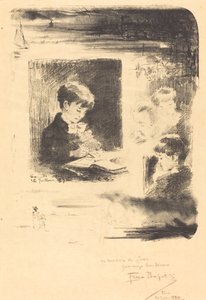 Dětská kresba Dětská kresba, 1894. od Felix Hilaire Buhot