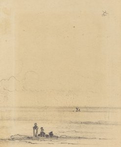 Figurky na pobřeží [verso], c. 1875. od Felix Hilaire Buhot