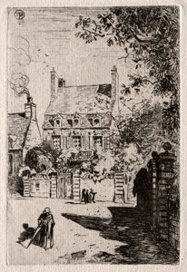 V provincii: Dům v Orléans, c. 1875. od Felix Hilaire Buhot