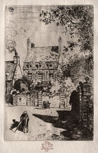 V provincii: Dům v Orléans, c. 1875. od Felix Hilaire Buhot