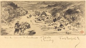 Vjezd do Landemer Hague, c. 1873. od Felix Hilaire Buhot