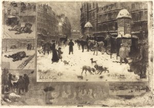 Zima v Paříži Zima v Paříži, 1879. od Felix Hilaire Buhot
