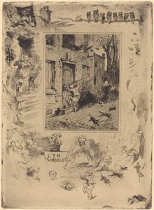 La Maison Maudite (Dům zatracených) od Felix Hilaire Buhot