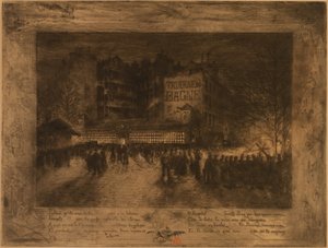 Place des Martyrs a taverna Bagne od Felix Hilaire Buhot