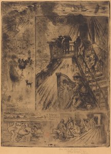 Průchod Průchod, 1879-1885. od Felix Hilaire Buhot