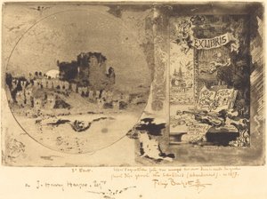 Le Château des hiboux Zámek sov, 1877-1887. od Felix Hilaire Buhot