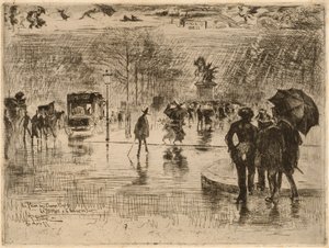 Návrat umělců, 1877. od Felix Hilaire Buhot