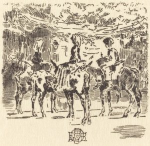 Luchonovi malí osli, 1873. od Felix Hilaire Buhot