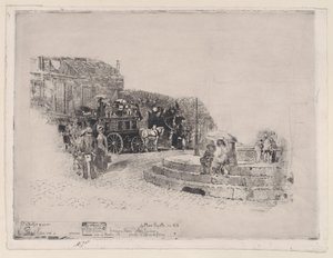 Place Pigalle v roce 1878, 1878-98. od Felix Hilaire Buhot