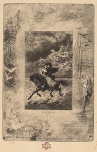 Ryno et Hermangarde (Ryno a Hermangarde) od Felix Hilaire Buhot