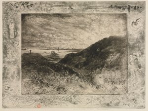 The Cliff: Bay of Saint-Malo od Felix Hilaire Buhot