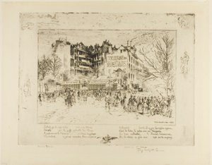Place des Martyrs a Taverna Jailhouse od Felix Hilaire Buhot