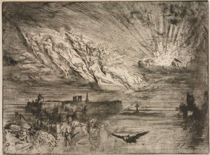 Duchové z měst mrtvých, 1885. od Felix Hilaire Buhot
